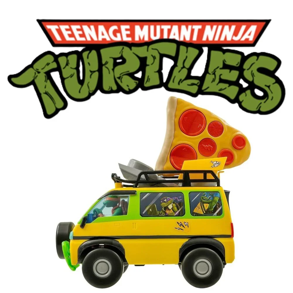NEW TMNT RC Car Van Remote Control Teenage Mutant Ninja Turtles Toy Pizza Blaste